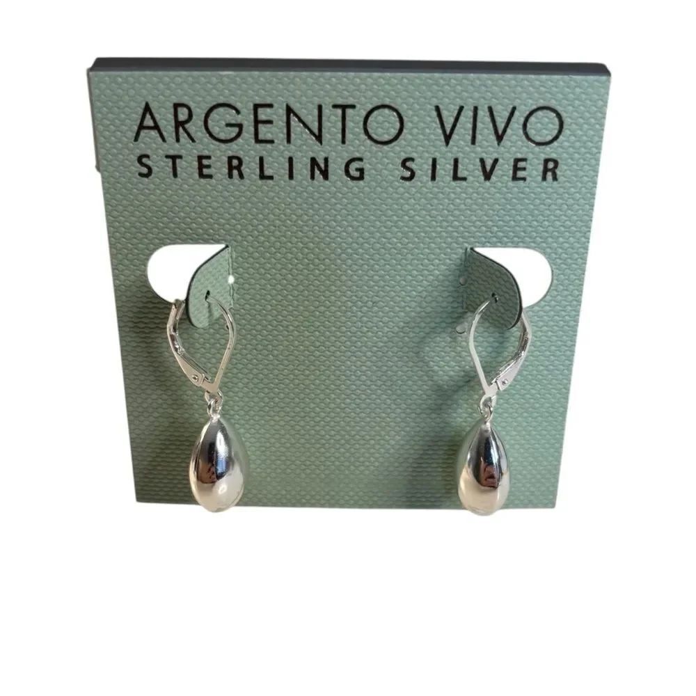 Argento Vivo Sterling Silver Teardrop Earrings